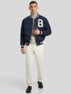 Bomberjacke im College-Look