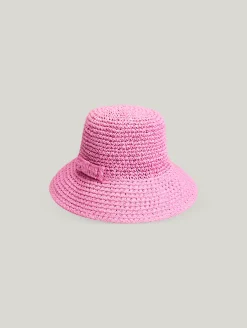 Bucket Hat aus Papierstroh