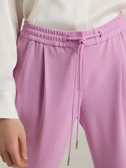 Bundfalten Hose mit Gummizug