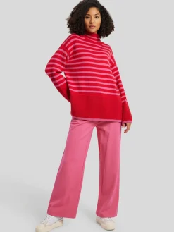 Bundfaltenhose aus Jersey