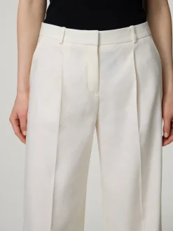 Bundfaltenhose mit Leinen HALATI