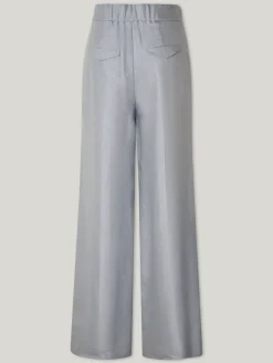 Bundfaltenhose mit Leinen