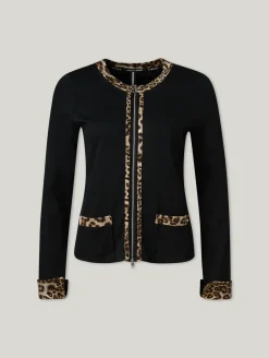 Cardigan mit Leo-Details