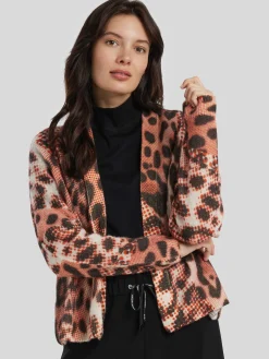 Cardigan mit Leo-Muster