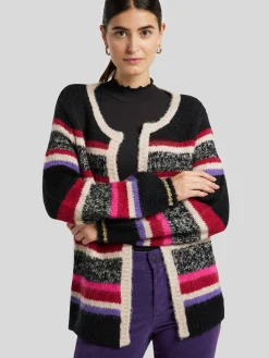 Cardigan mit Streifen