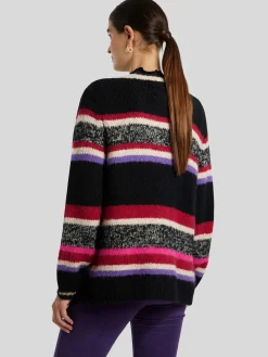 Cardigan mit Streifen