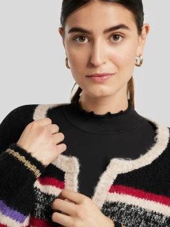 Cardigan mit Streifen