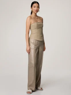 Cargohose aus Leinen AMALIA