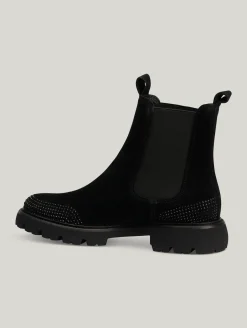 Chelsea Boots mit Steinchen