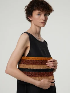 Clutch aus Raffia NEZIHA