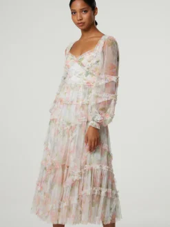 Cocktailkleid mit Blumenprint