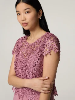 Cocktailkleid mit Lochspitze