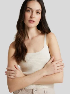 Cropped Top mit Rippen JINORA