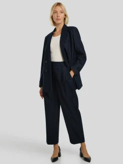 Culotte mit Nadelstreifen