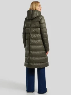 Daunenmantel mit Kapuze