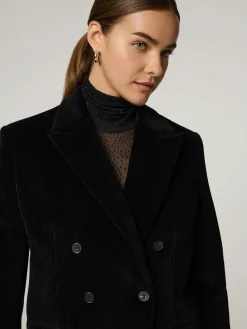 Doppelreihiger Blazer aus Cord