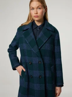 Doppelreihiger Mantel mit Wolle