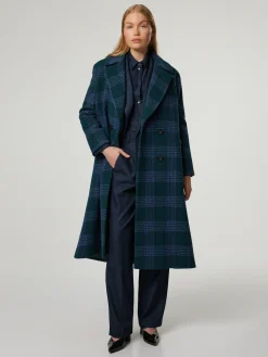 Doppelreihiger Mantel mit Wolle