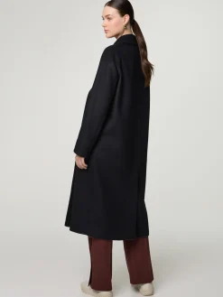 Doppelreihiger Mantel mit Wolle