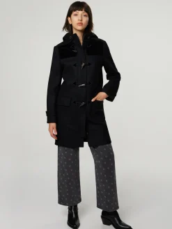 Dufflecoat mit Wolle