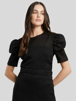 Elegante Kurzarmbluse