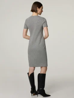 Etuikleid mit Hahnentritt-Muster