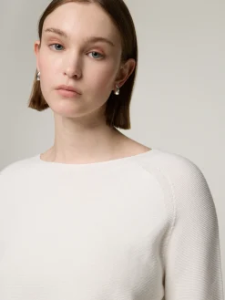 Feinstrickpullover aus Baumwolle