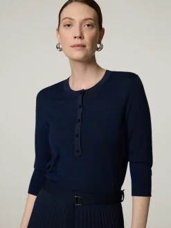 Feinstrickpullover aus Schurwolle