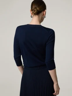 Feinstrickpullover aus Schurwolle