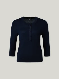 Feinstrickpullover aus Schurwolle