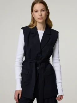 Gilet mit  Nadelstreifen DUAL