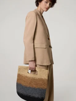 Handtasche aus Raffia MAORI