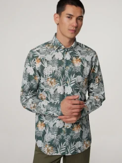 Hemd im Shaped Fit mit Leinen