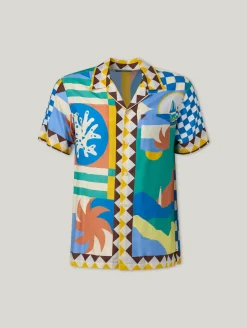 Hemd mit Allover-Print