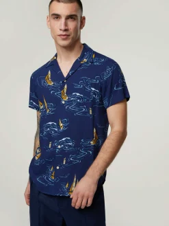 Hemd mit Allover-Print