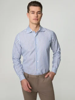 Hemd mit Leinen im Slim Fit