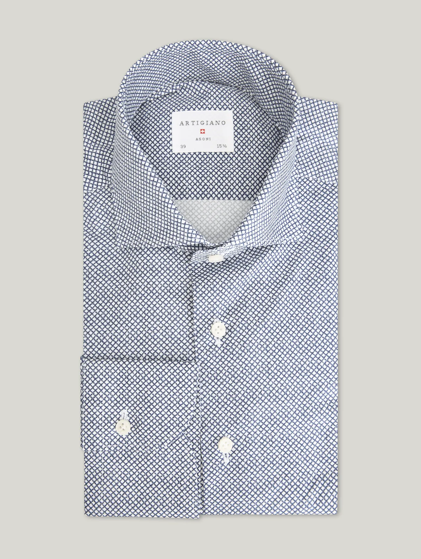 Hemd mit Mikro-Vichy Muster