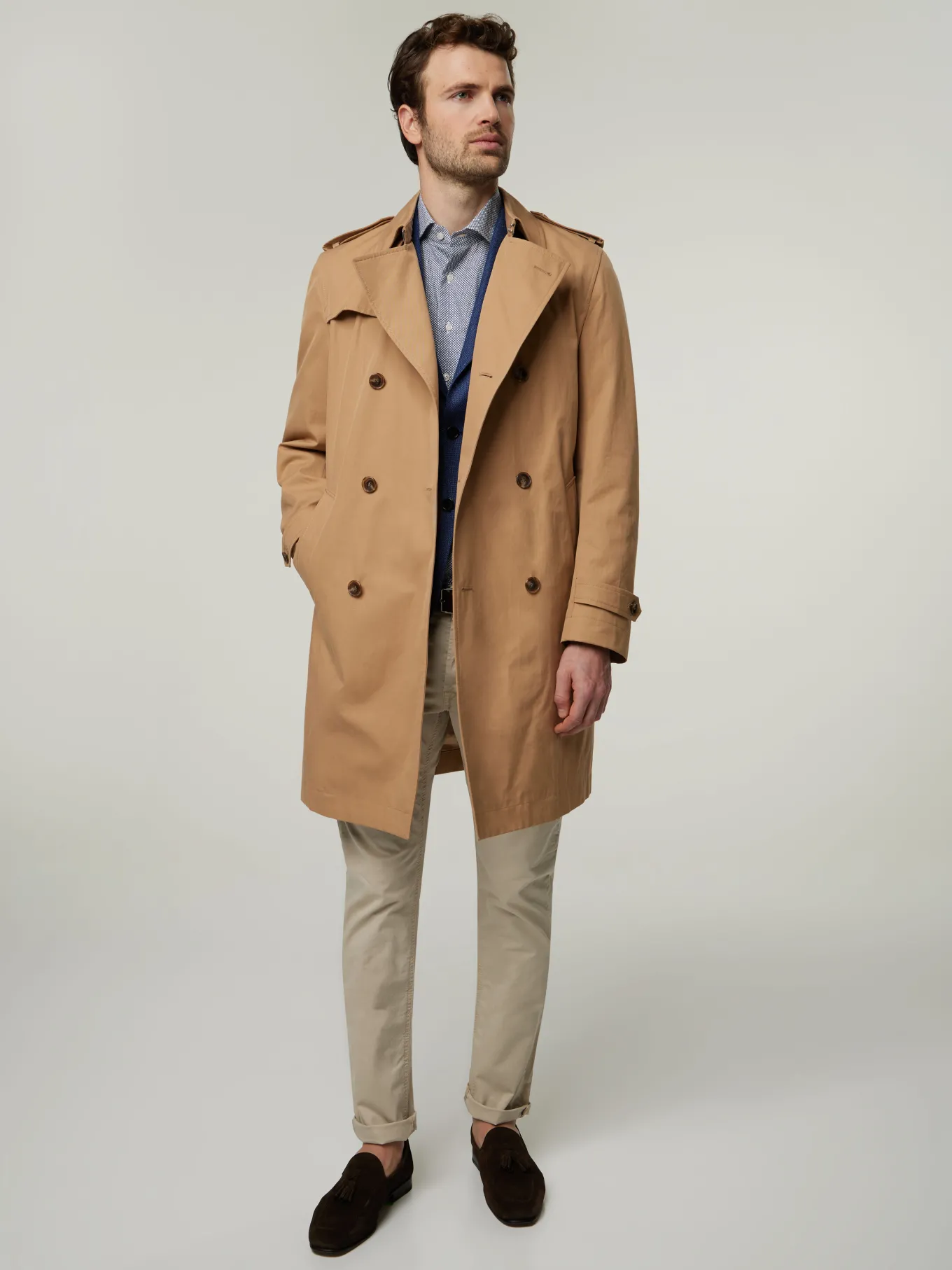 Hemd mit Mikro-Vichy Muster