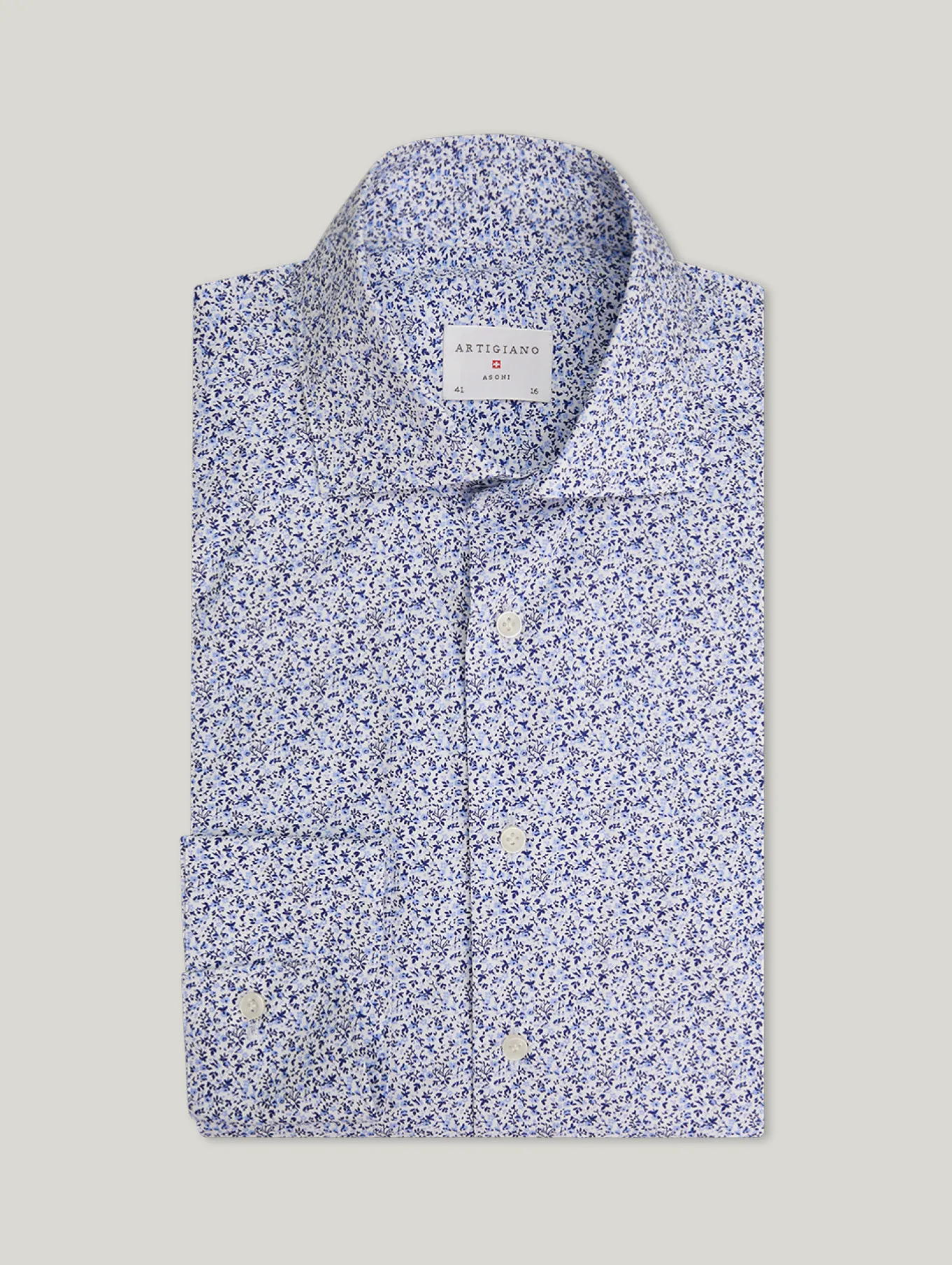 Hemd mit Millefleurs-Print