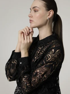 Hemdbluse aus Spitze