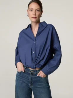 Hemdbluse im Cropped Fit