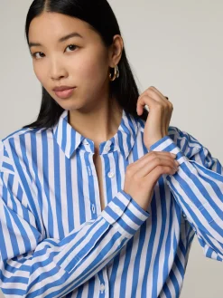 Hemdbluse im Oversized Fit