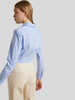 Hemdbluse im Slim Fit