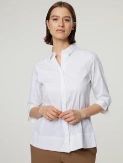 Hemdbluse mit 3/4 Arm