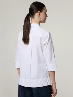 Hemdbluse mit 3/4 Ärmel
