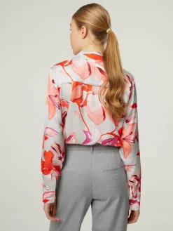 Hemdbluse mit floralem Print