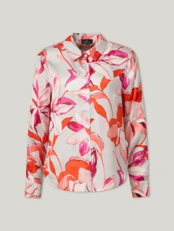 Hemdbluse mit floralem Print