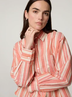 Hemdbluse mit Leinen