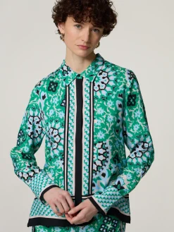 Hemdbluse mit Print