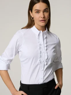 Hemdbluse mit Rüschen